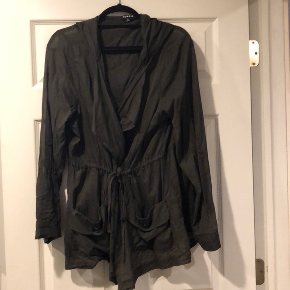 Torrid light drawstring blouse/jacket - Picture 1 of 5